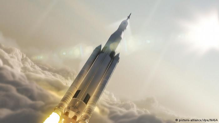 Концепт тяжелой ракеты-носителя Space Launch System американского NASA 