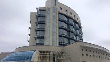 Шайба - здание будущего штаба Роскосмоса. Архивное фото
